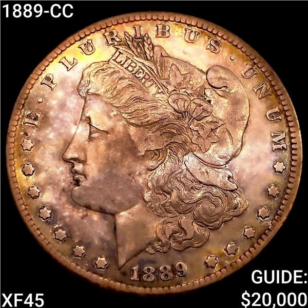 1889-CC Morgan Silver Dollar NEARLY UNCIRCULATED