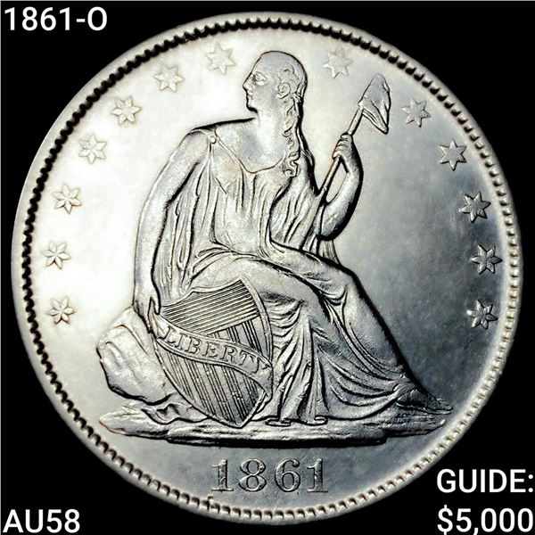 1861-O Seated Liberty Half Dollar