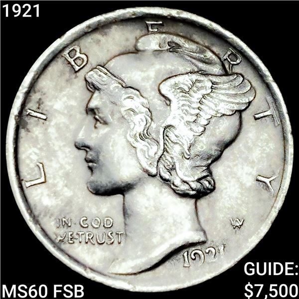 1921 Mercury Dime