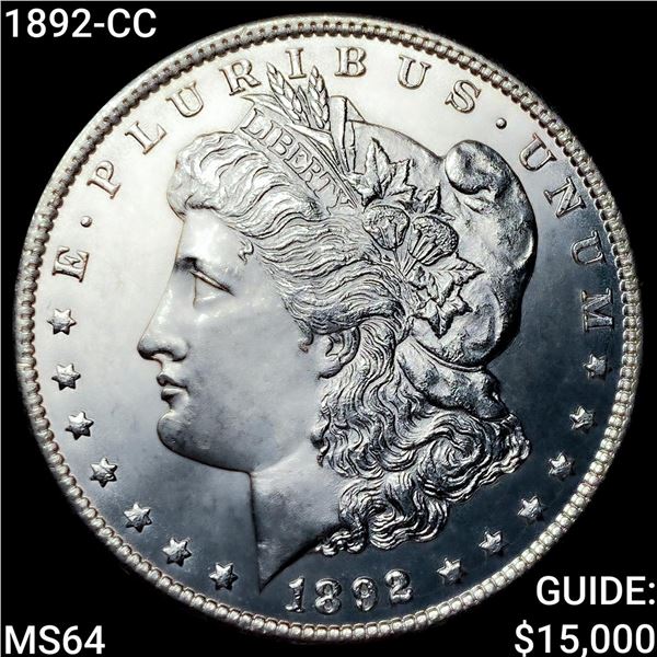 1892-CC Morgan Silver Dollar