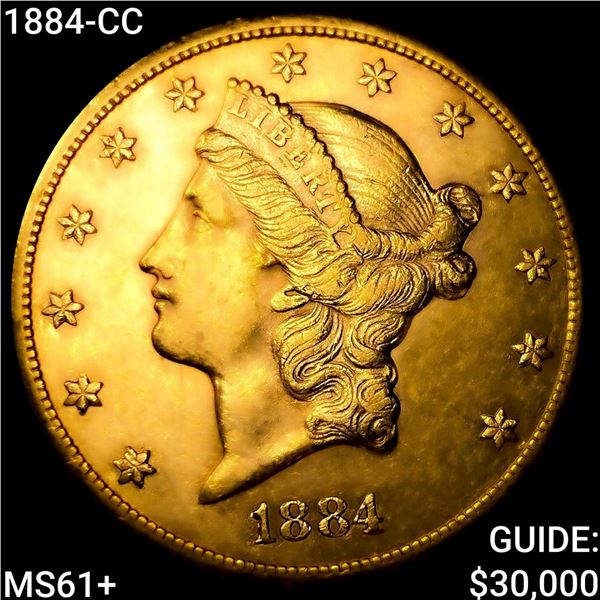 1884-CC $20 Gold Double Eagle