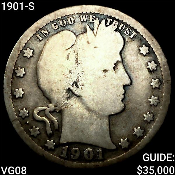1901-S Barber Quarter