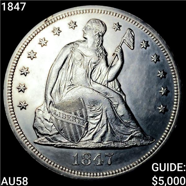 1847 Seated Liberty Dollar