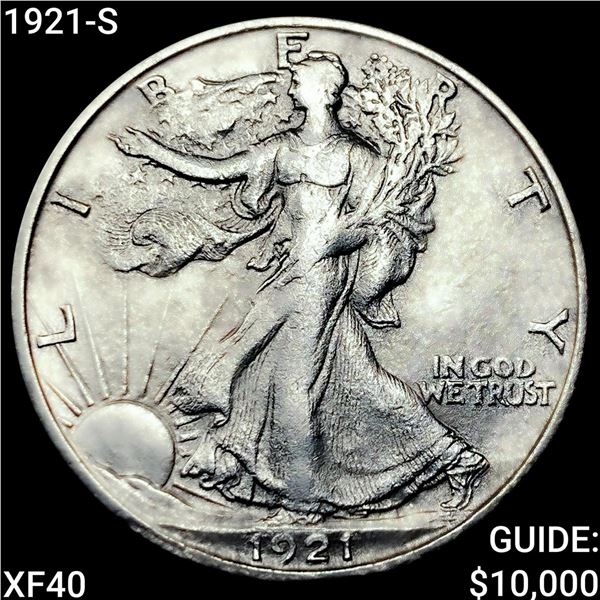 1921-S Walking Liberty Half Dollar