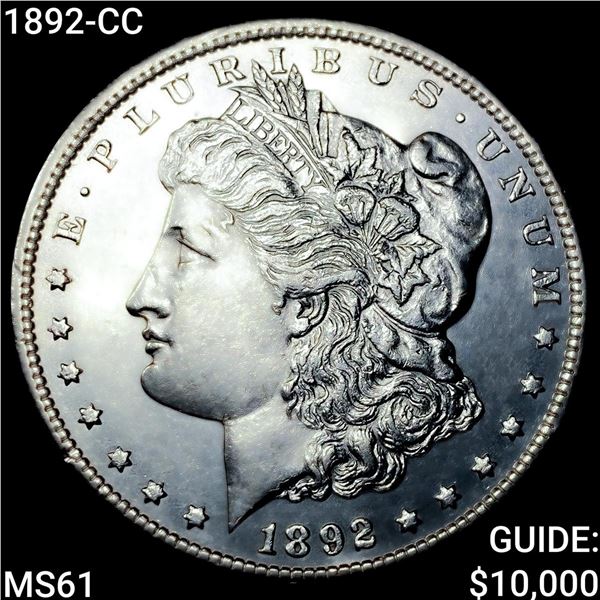 1892-CC Morgan Silver Dollar