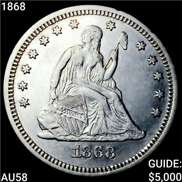 1868 Seated Liberty Quarter