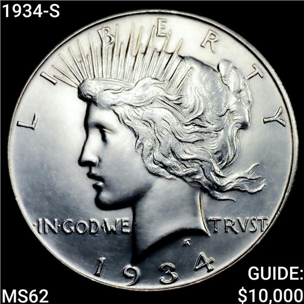 1934-S Silver Peace Dollar