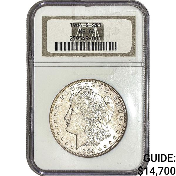1904-S Morgan Silver Dollar NGC MS64