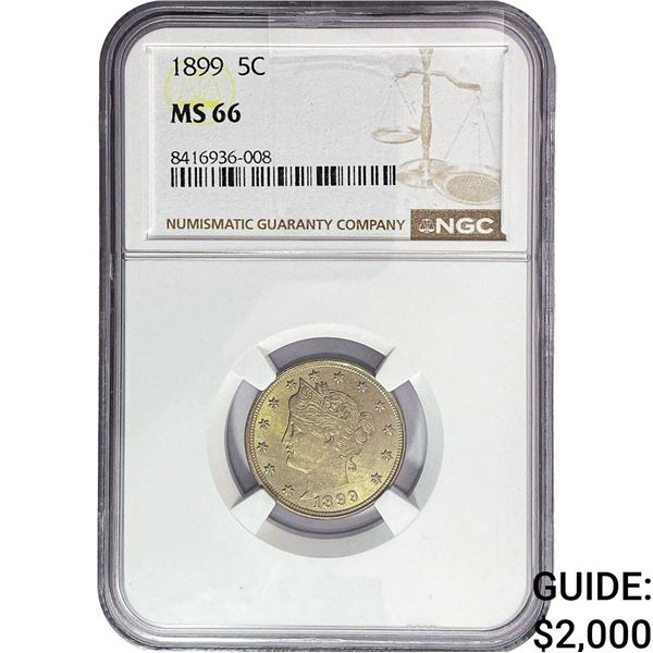 1899 Liberty Victory Nickel NGC MS66