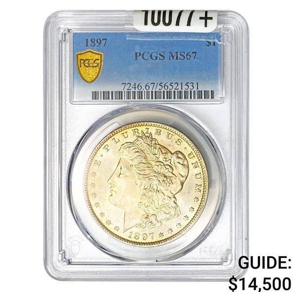 1897 Morgan Silver Dollar PCGS MS67