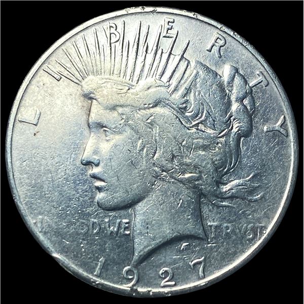 1927 Silver Peace Dollar NEARLY UNCIRCULATED