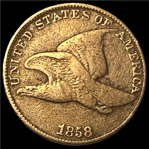 1858 Copper-Nickel Flying Eagle Cent LIGHTLY  CIRCULATED