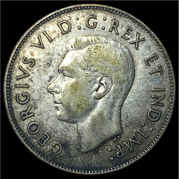 1945 Canada Silver 50 Cents HIGH GRADE