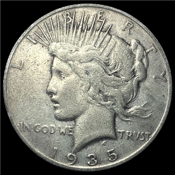 1935-S Silver Peace Dollar NEARLY  UNCIRCULATED