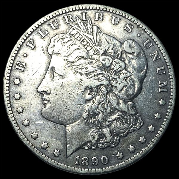 1890-CC Silver Morgan Dollar NEARLY  UNCIRCULATED