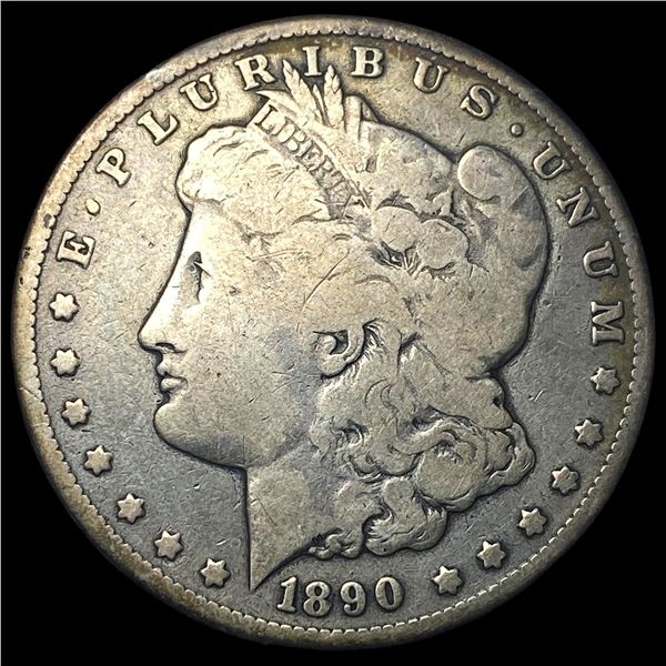 1890-CC Silver Morgan Dollar NEARLY  UNCIRCULATED