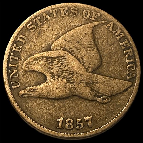 1857 Flying Eagle Cent NEARLY UNCIRCULATED