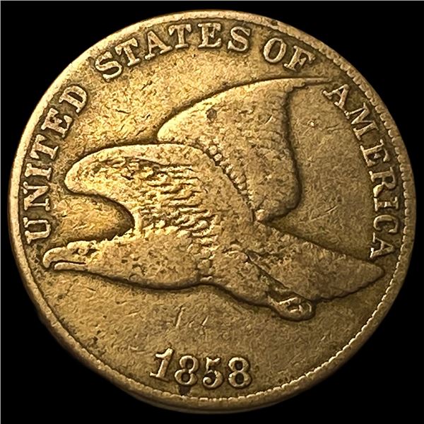 1858 Flying Eagle Cent NEARLY UNCIRCULATED