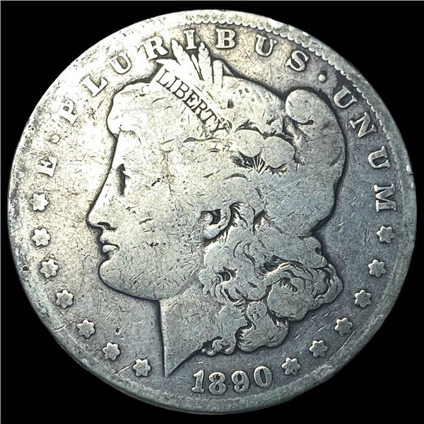 1890-CC Silver Morgan Dollar NEARLY  UNCIRCULATED