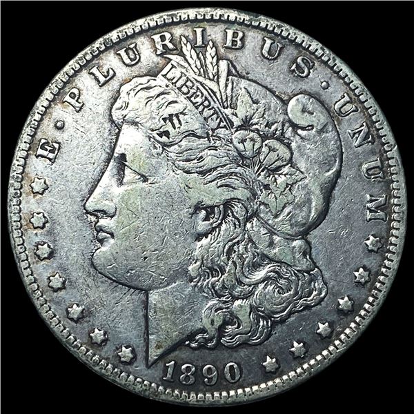 1890-CC Silver Morgan Dollar NEARLY  UNCIRCULATED