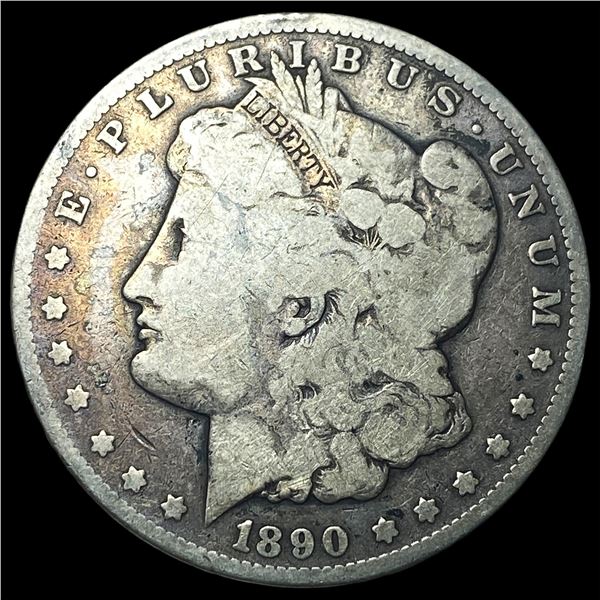 1890-CC Silver Morgan Dollar NEARLY  UNCIRCULATED
