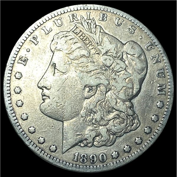 1890-CC Silver Morgan Dollar NEARLY  UNCIRCULATED