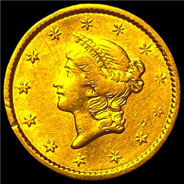 1861 Gold $1 Indian Princess Head Type 3 HIGH  GRADE