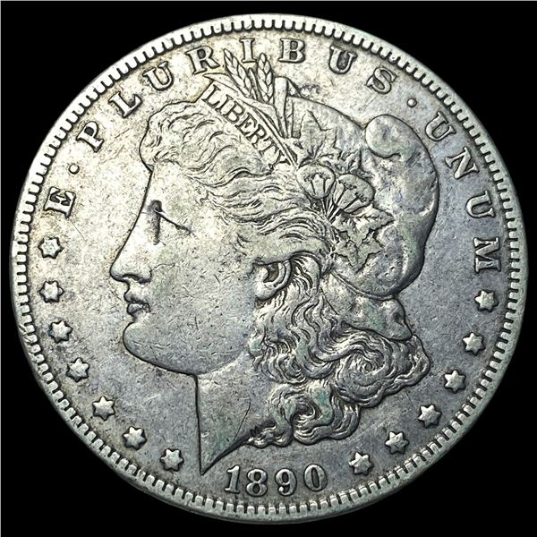 1890-CC Silver Morgan Dollar NEARLY  UNCIRCULATED