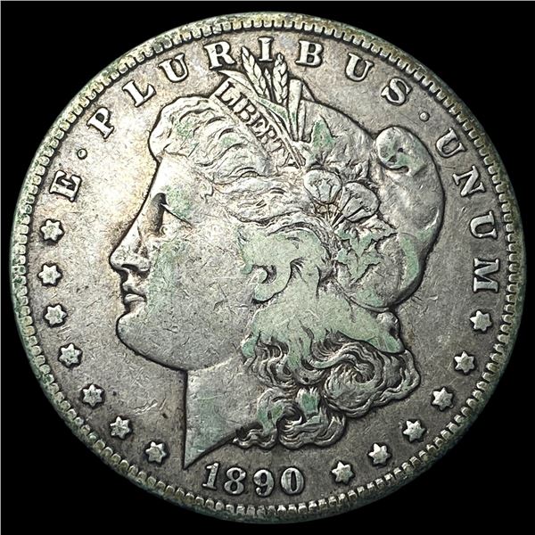 1890-CC Silver Morgan Dollar NEARLY  UNCIRCULATED