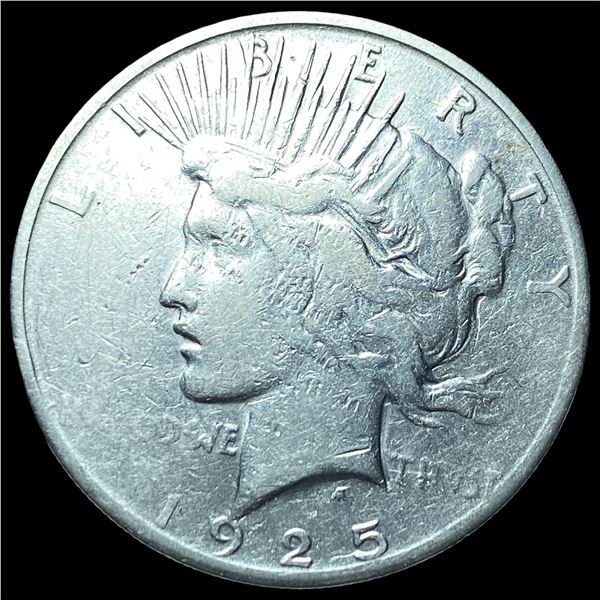 1925-S Silver Peace Dollar ABOUT UNCIRCULATED