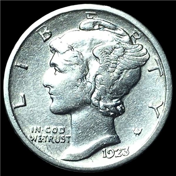 1923-S Silver Mercury Dime ABOUT UNCIRCULATED