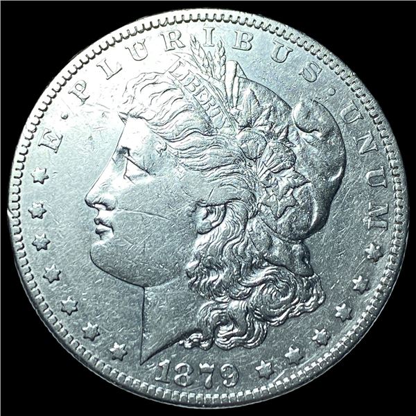 1879-S Rev 78 Silver Morgan Dollar NEARLY  UNCIRCULATED