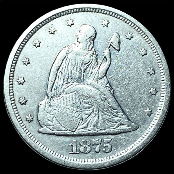 1875-S Silver Twenty Cents NEARLY  UNCIRCULATED