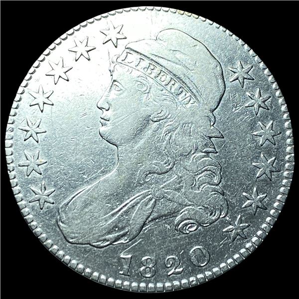 1820 Capped Bust Half Dollar NEARLY  UNCIRCULATED