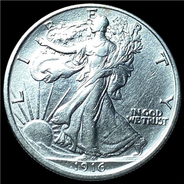 1916 Walking Liberty Half Dollar CLOSELY  UNCIRCULATED