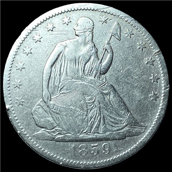 1859-S Silver Half Dollar HIGH GRADE
