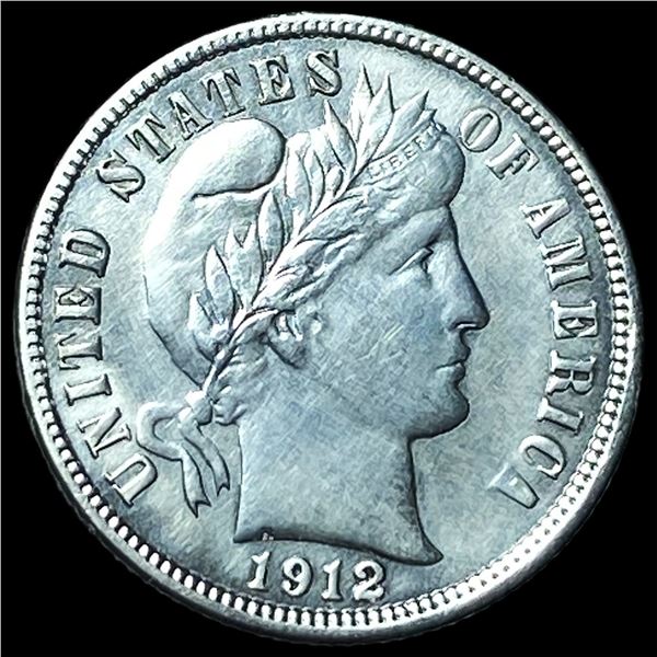 1912-S Silver Barber Dime CHOICE AU