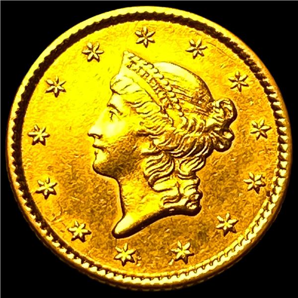 1853 Gold $1 Indian Princess Type 1 CLOSELY UNCIRCULATED