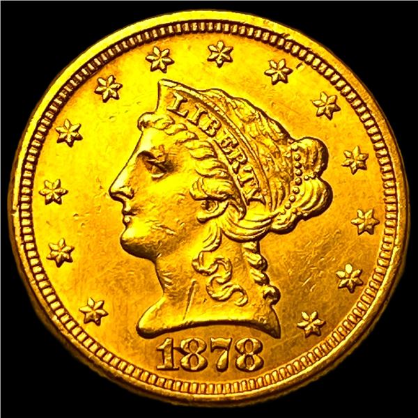 1878 Liberty Head Gold Quarter Eagle $2.50 UNCIRCULATED