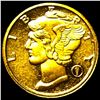 Image 1 : 1/10oz .9999 Gold Round Mercury SUPERB GEM BU