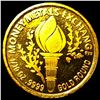 Image 2 : 1/10oz .9999 Gold Round Mercury SUPERB GEM BU