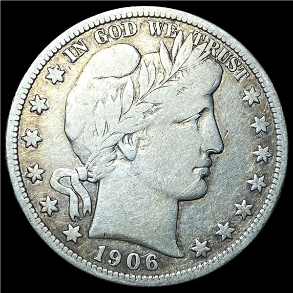 1906-D Silver Barber Half Dollar CLOSELY UNCIRCULATED