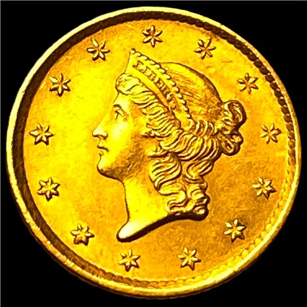 1854 Gold $1 Type 1 CLOSELY UNCIRCULATED