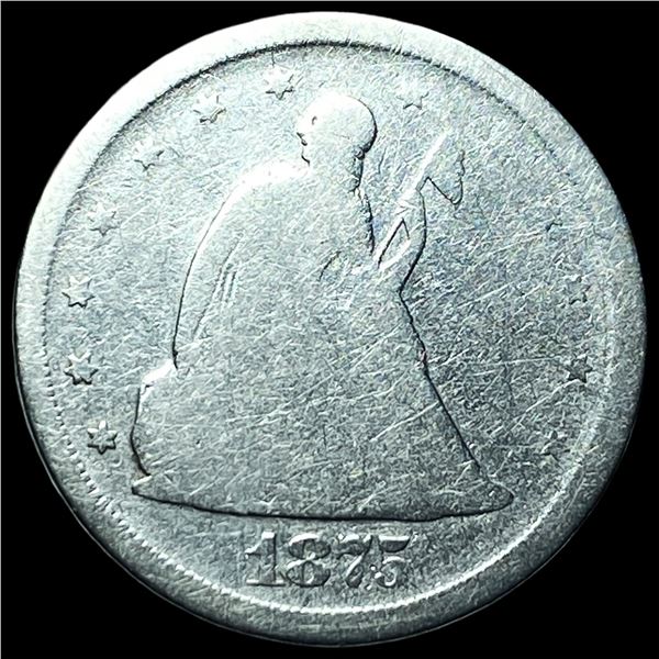 1875-S Silver Twenty Cent Piece NICELY CIRCULATED