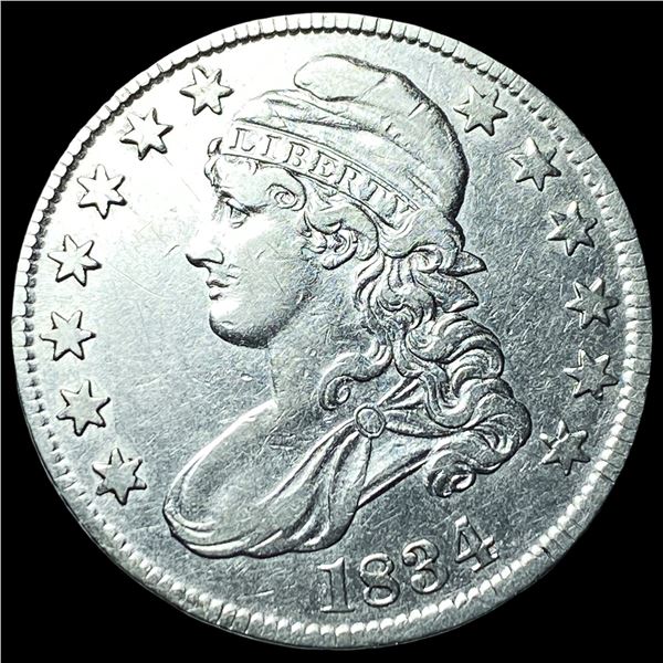1834 Capped Bust Half Dollar CHOICE AU