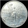 Image 1 : 1921 Silver 2 Pesos Mexico CLOSELY UNCIRCULATED