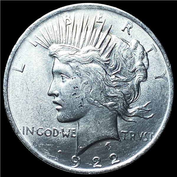1922 Silver Peace Dollar CHOICE AU