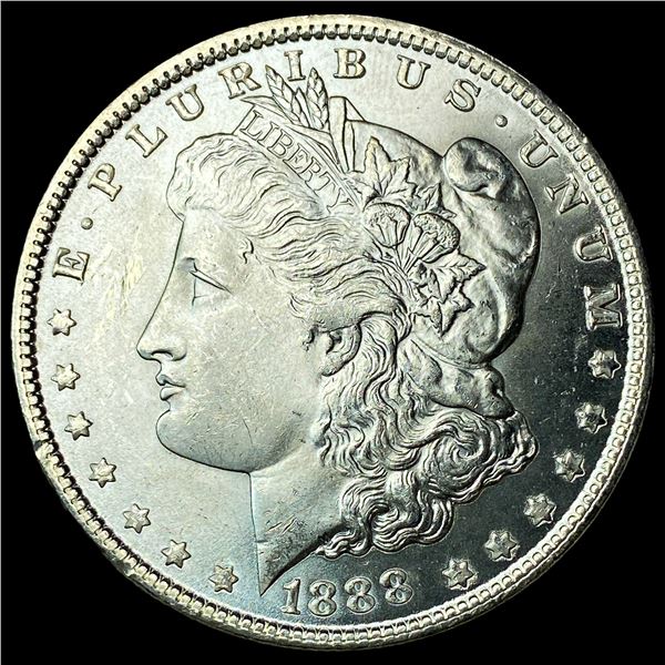 1888 Silver Morgan Dollar GEM BU