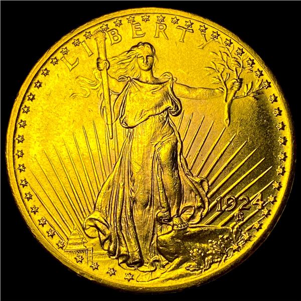 1924 Gold $20 Saint-Gaudens Double Eagle  UNCIRCULATED