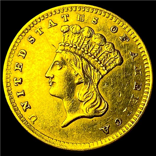 1856 Gold $1 Indian Princess Head Type 2  UNCIRCULATED